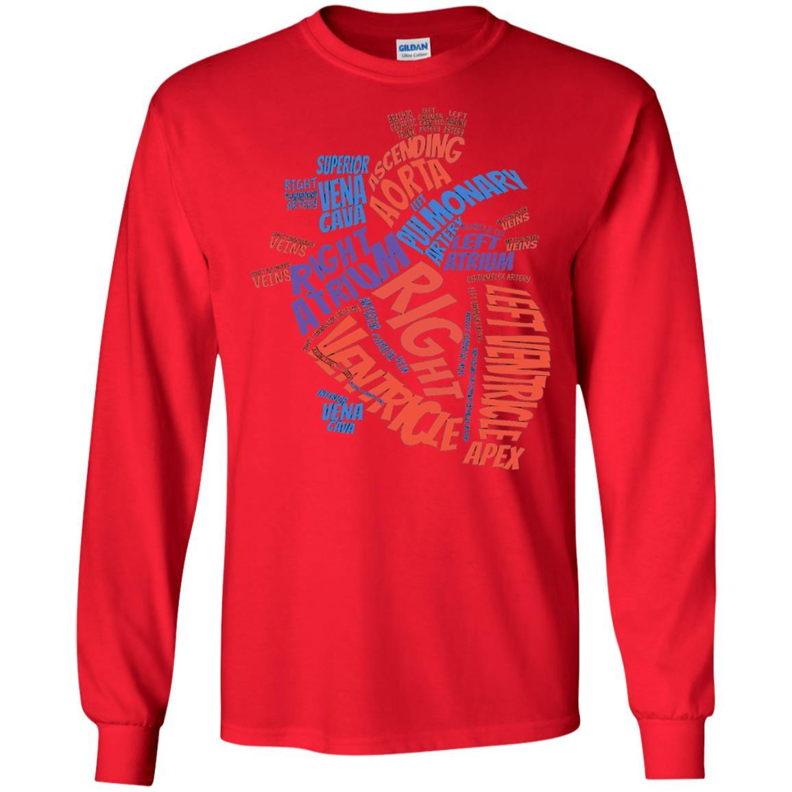 Anatomical Heart T-shirt Red