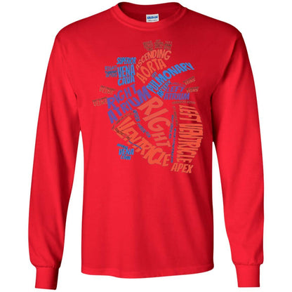 Anatomical Heart T-shirt Red
