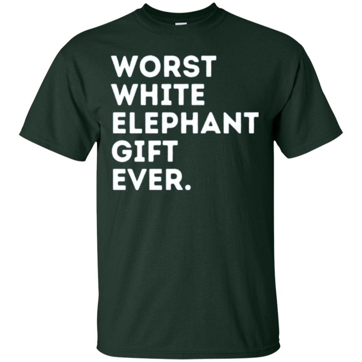 Best Worst White Elephant T-shirt Forest Green