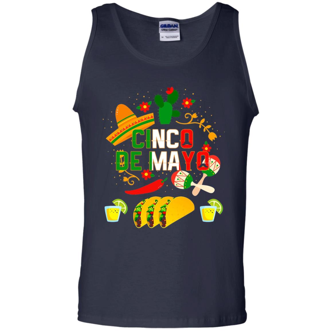 Fiesta Cinco De Mayo T-shirt Cinco De Mayo Navy