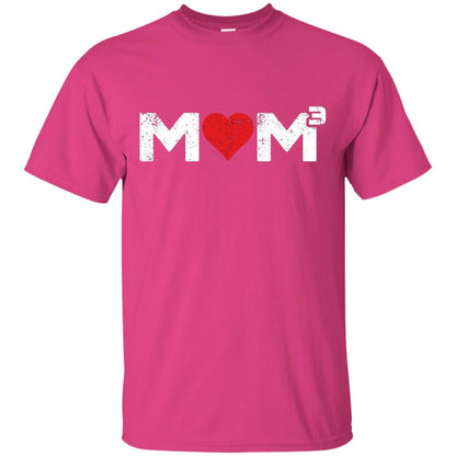 Mom3 Cubed Mother_s Day Mommy T-shirt Heliconia