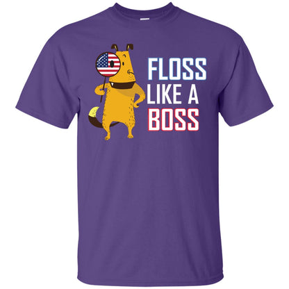 Floss Like A Boss Dog Shirt Purple