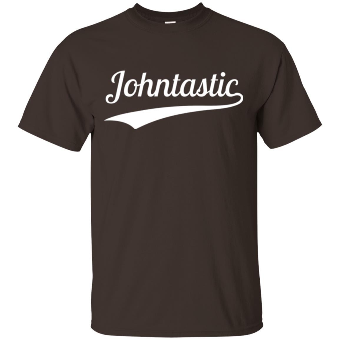 Funny John T-shirt Johntastic Dark Chocolate