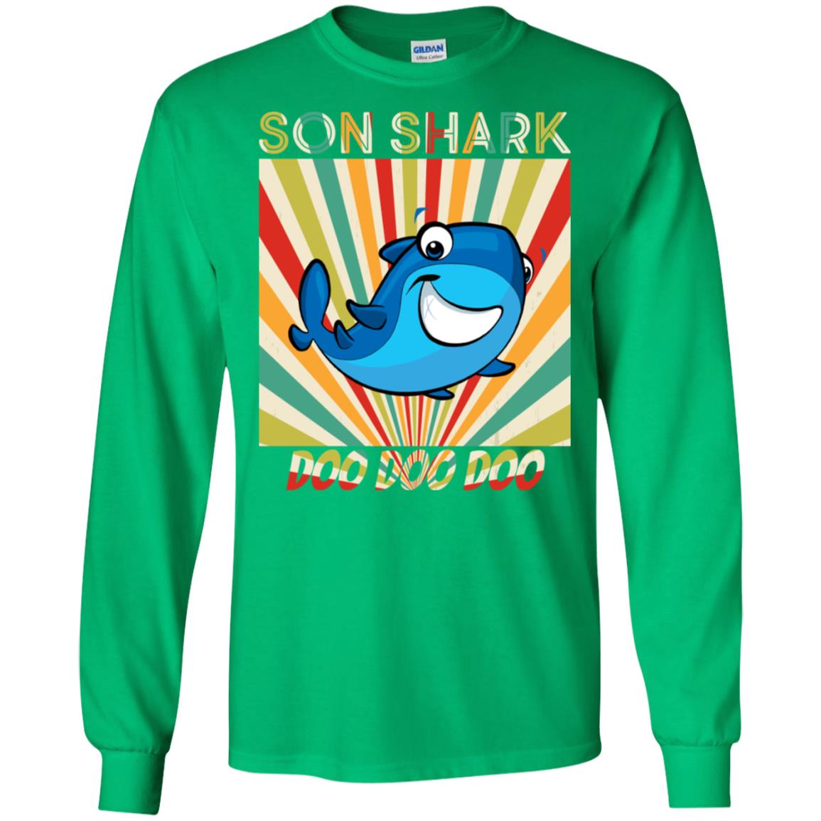 Son Shark Doo Doo Doo Family Shark Gift Shirt Irish Green