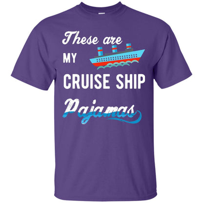 My Cruise Ship Pajamas Cruise Family Vacation T-shirt Purple