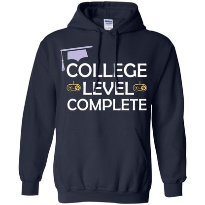 College Level Complete Funny College Graduation Shirt Navy
