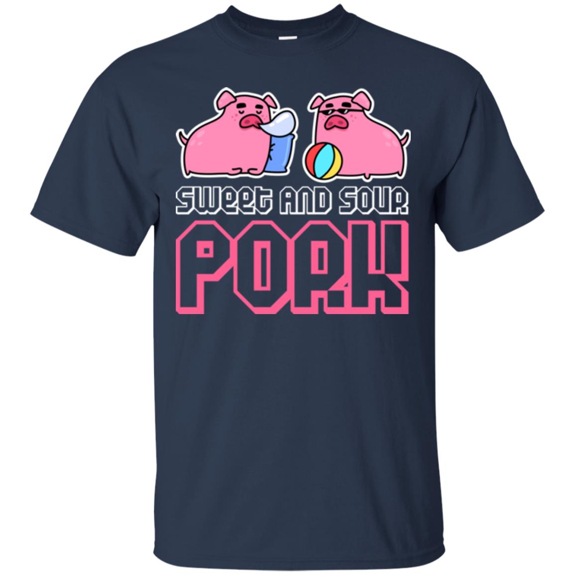 Food Lover T-shirt Sweet And Sour Pork Navy