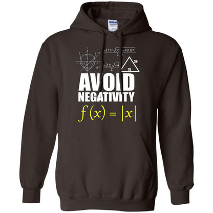 Avoid Negativity Math Teacher T-shirt Dark Chocolate