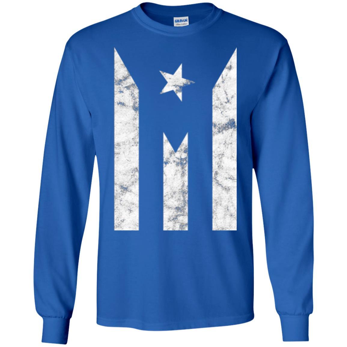 Boricua T-shirt Puerto Rico Black Flag T-shirt Royal