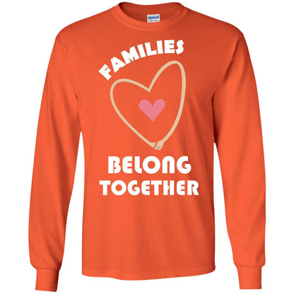 Families Belong Together Shirt For Members Of Family Orange