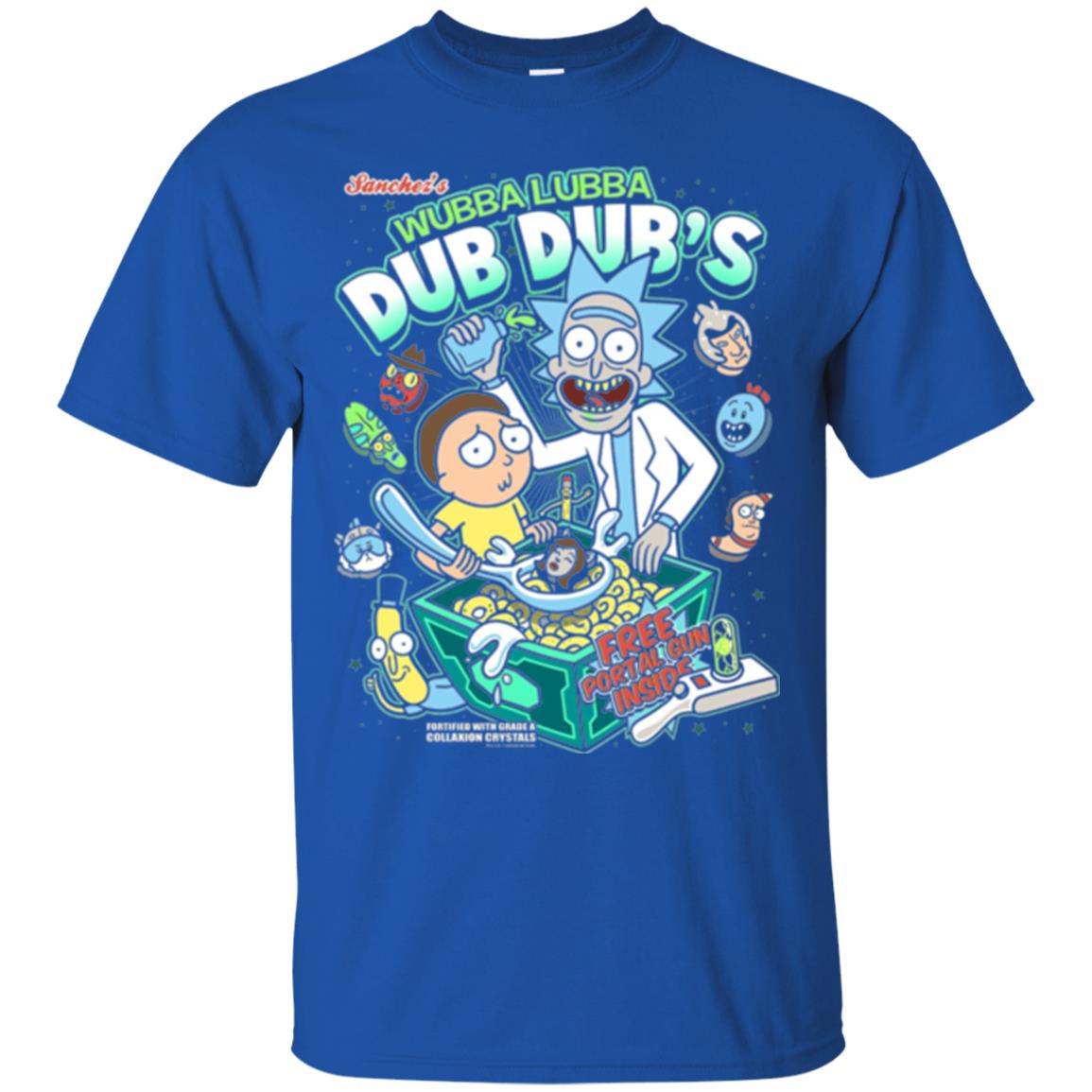 Movie T-shirt Wubba Luba Dub Dub_s Cereal Royal