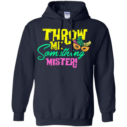 Mardi Gras T-shirt Throw Me Something Mister Navy