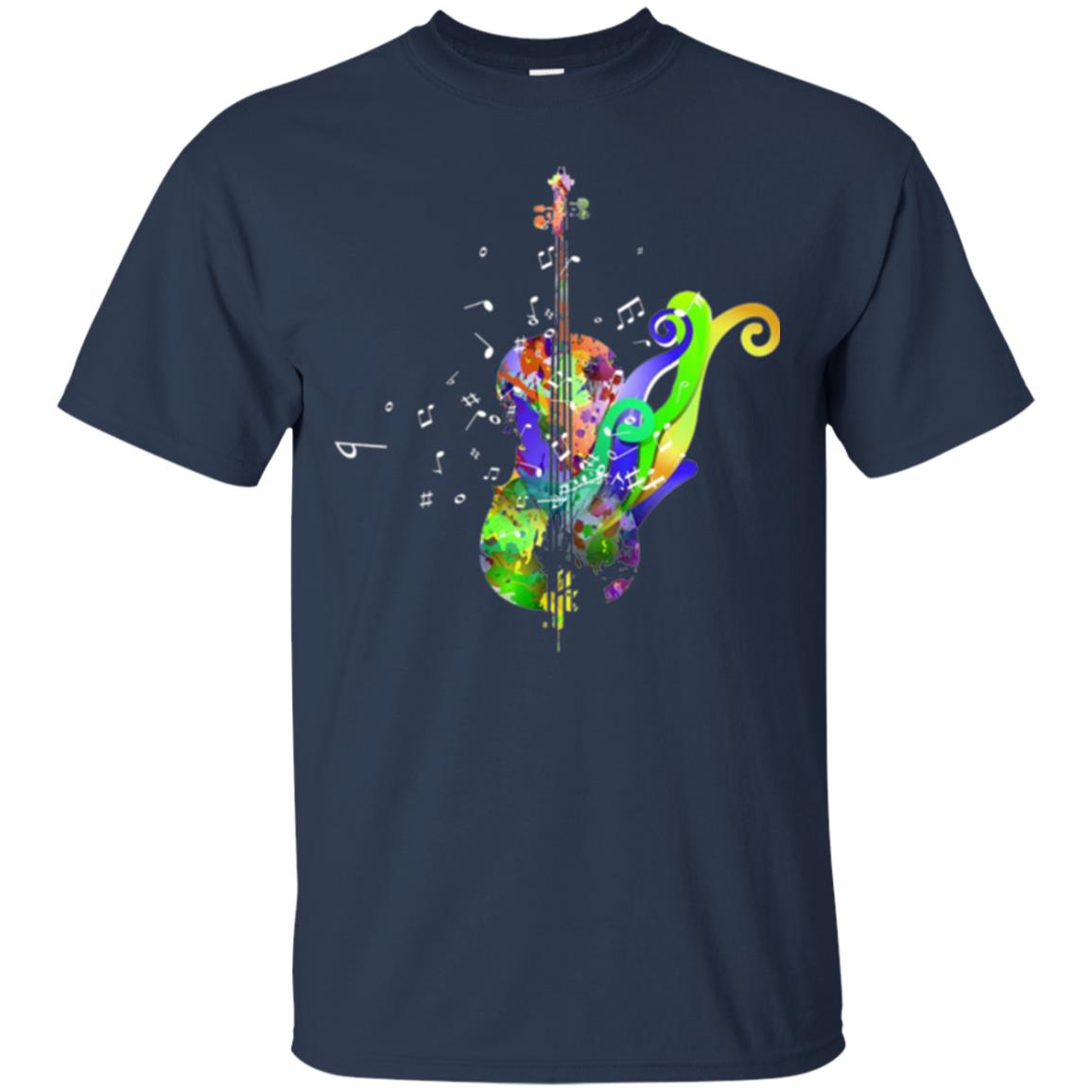 Violin Musical Artist Music T-shirt Navy