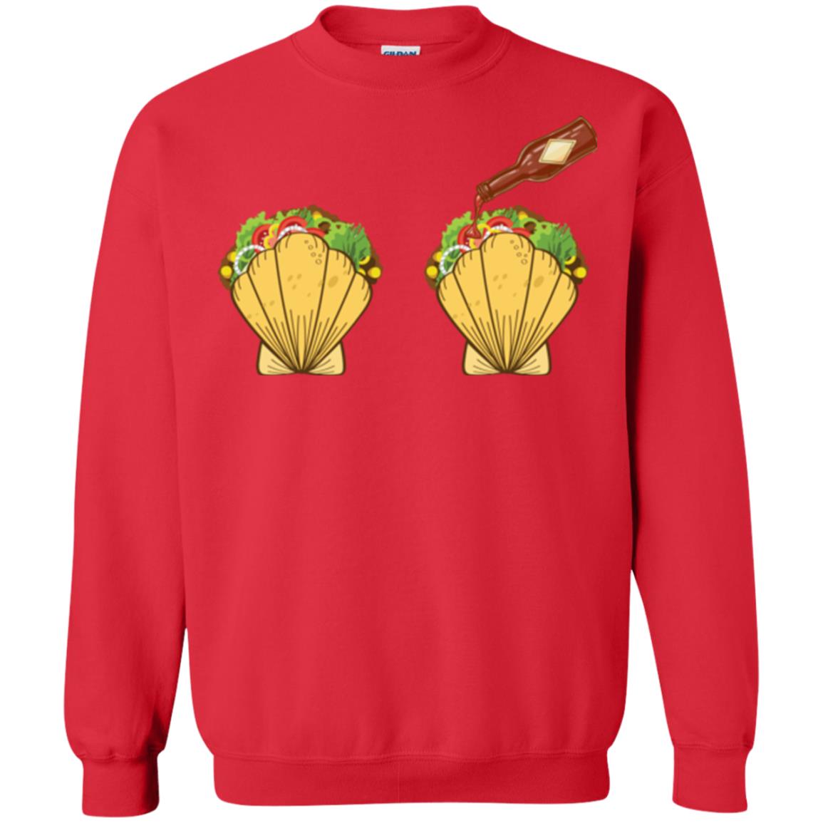 Mermaid Shell T-shirt Taco Bra And Spicy Chili Sauce Red