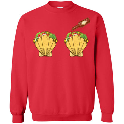 Mermaid Shell T-shirt Taco Bra And Spicy Chili Sauce Red
