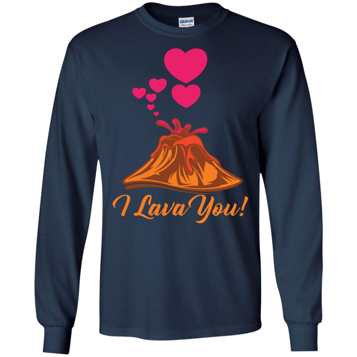 Valentines Day T-shirt I Lava You Navy