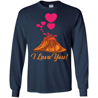 Valentines Day T-shirt I Lava You Navy