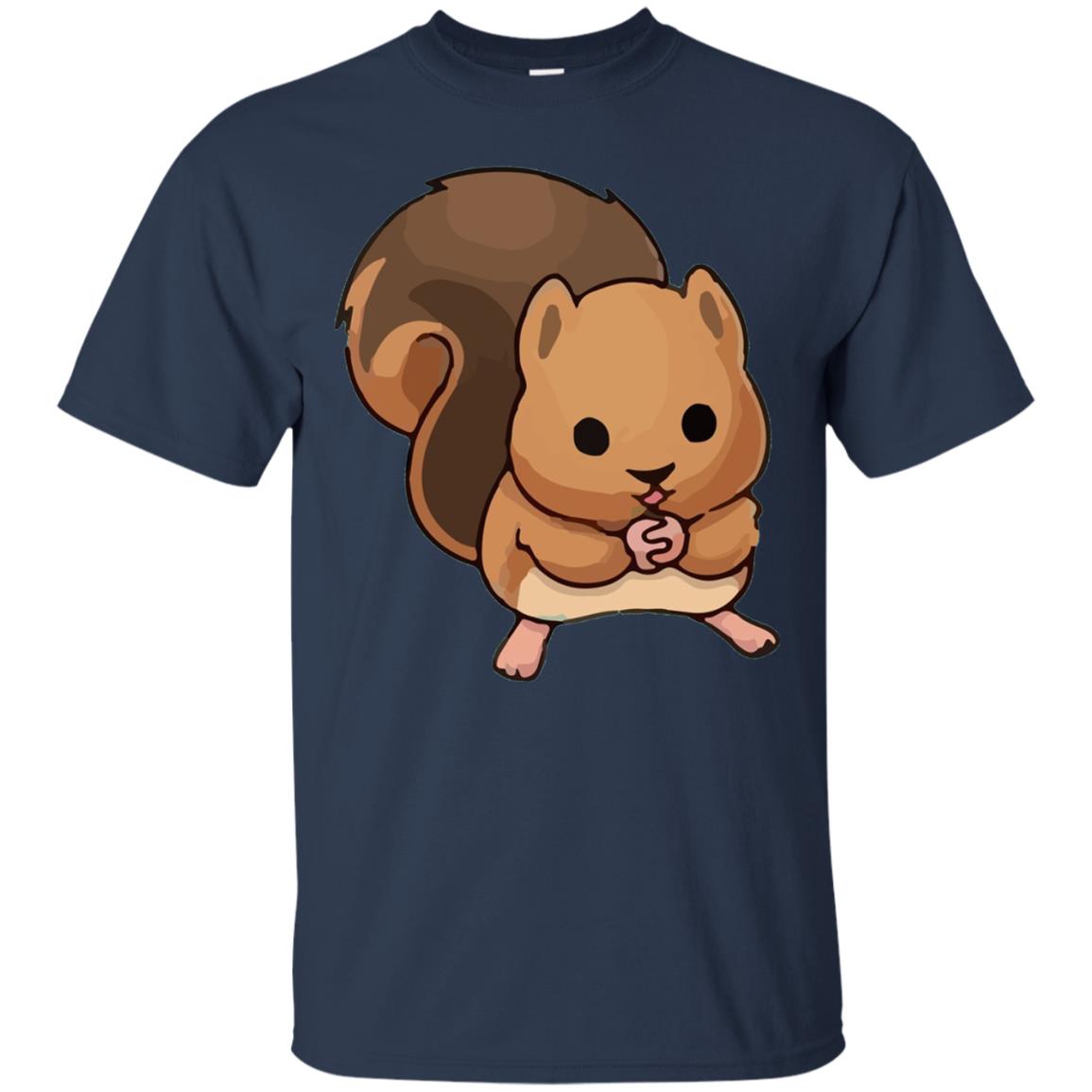 Cute Squirrel Graphic T-shirt Navy