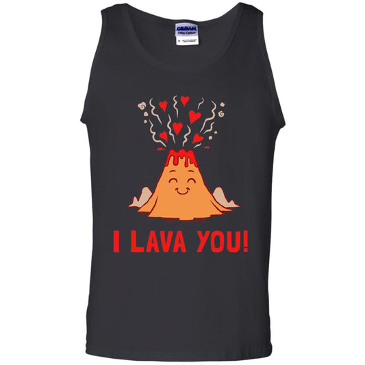 Funny Volcano Valentines Love T-shirt I Lava You T-shirt Black
