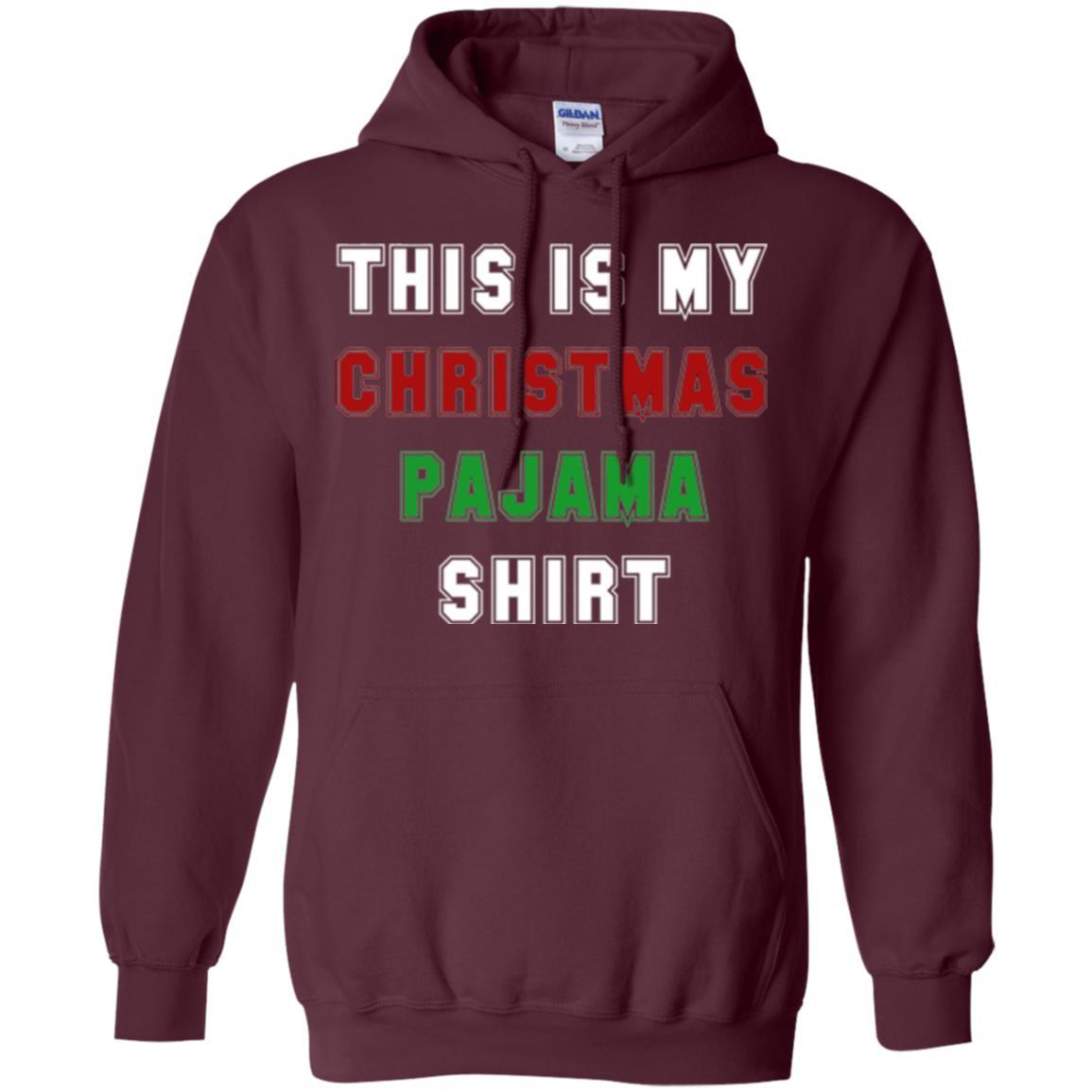 Christmas T-shirt This Is My Christmas Pajama Maroon