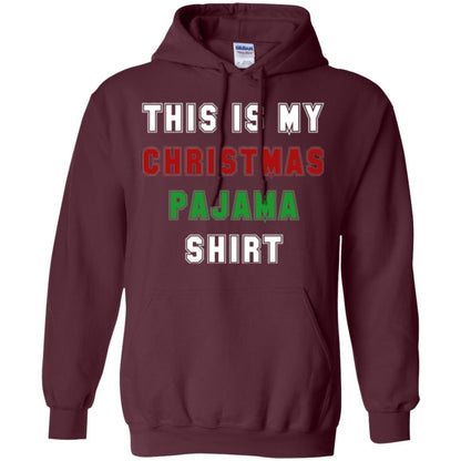 Christmas T-shirt This Is My Christmas Pajama Maroon