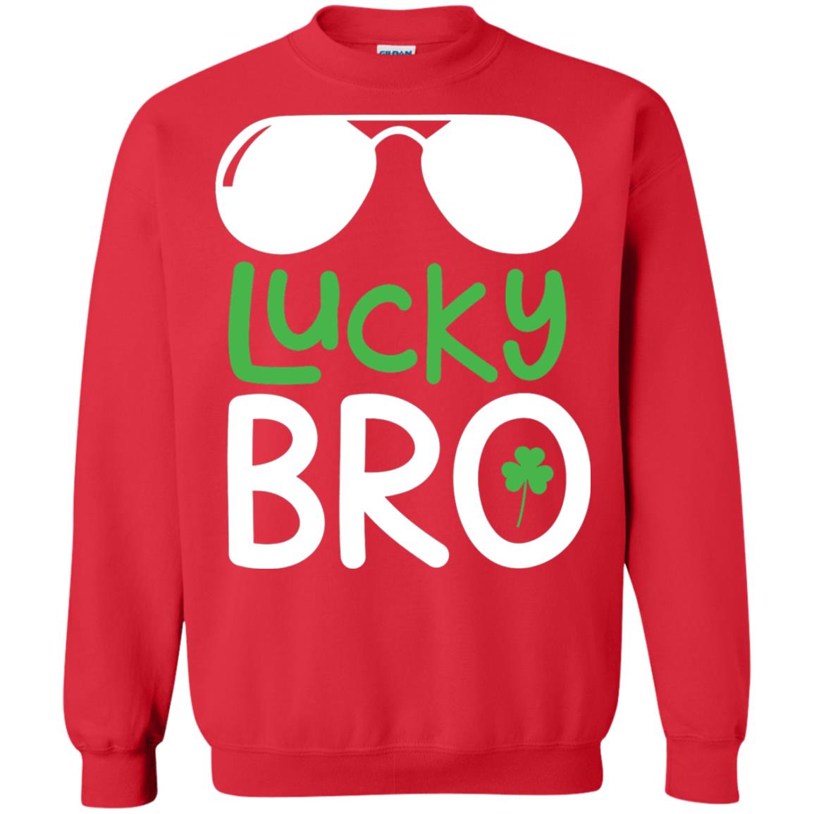 Lucky Bro St. Patrick_s Day T-shirt Red