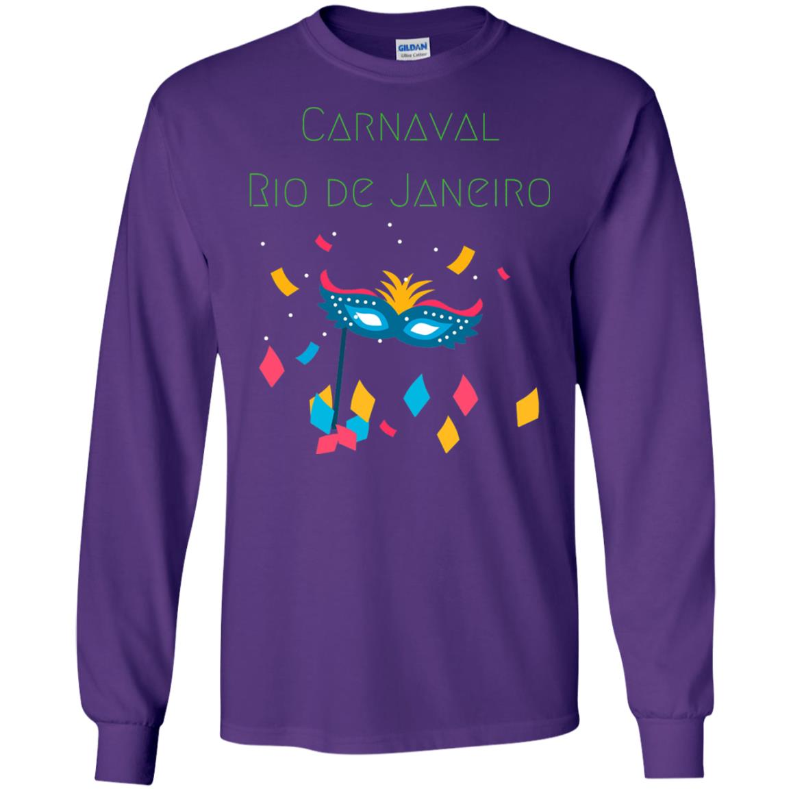 Mardi Gras T-shirt Rio Carnival Carnaval Rio De Janeiro Brazil Purple