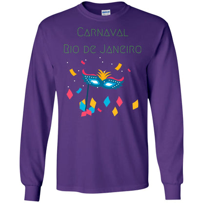 Mardi Gras T-shirt Rio Carnival Carnaval Rio De Janeiro Brazil Purple