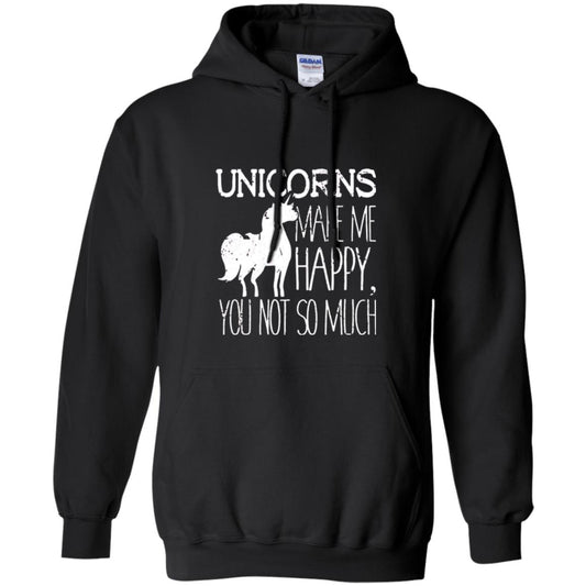 Unicorns Lovers T-shirt Unicorns Make Me Happy You Not So Much Black