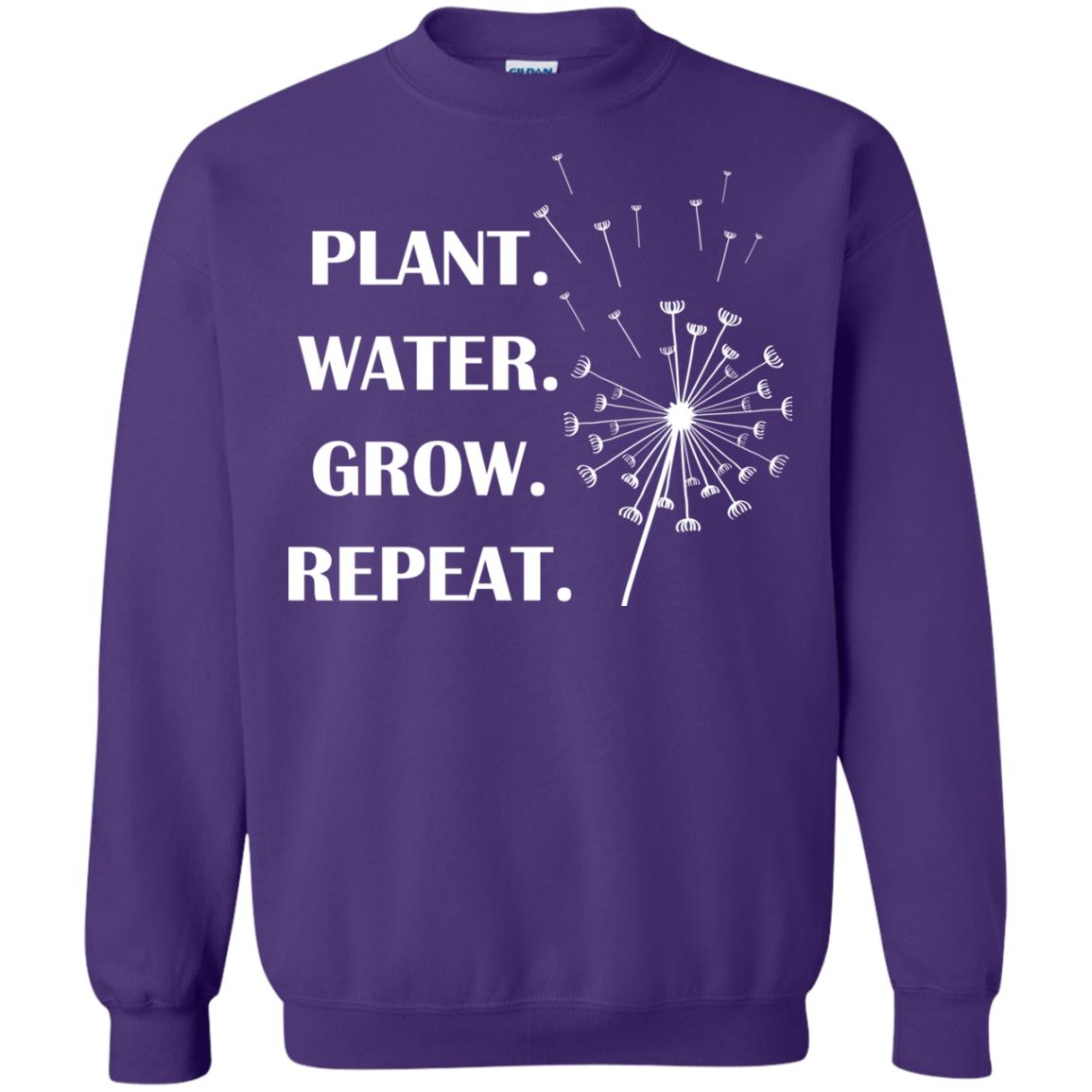 Plant Water Grow Repeat Gradener T-shirt Purple