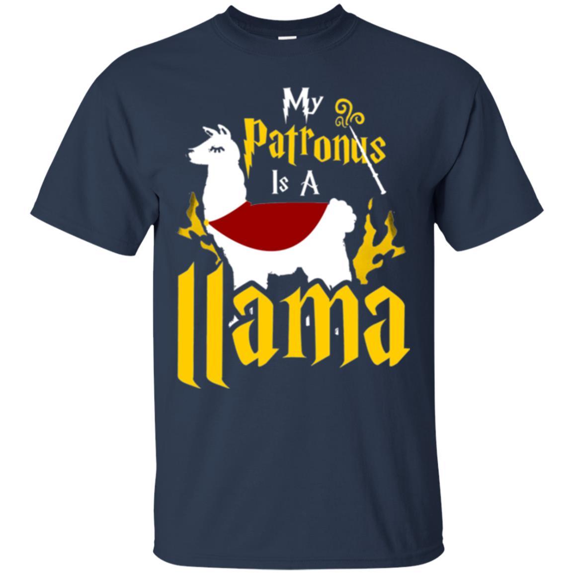 My Patronus Is A Llama T-shirt Navy