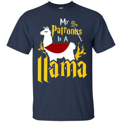 My Patronus Is A Llama T-shirt Navy