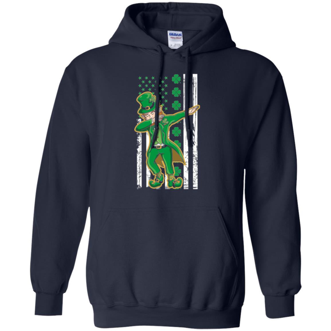 Dabbing Leprechaun St. Patrick's Day T-shirt Navy