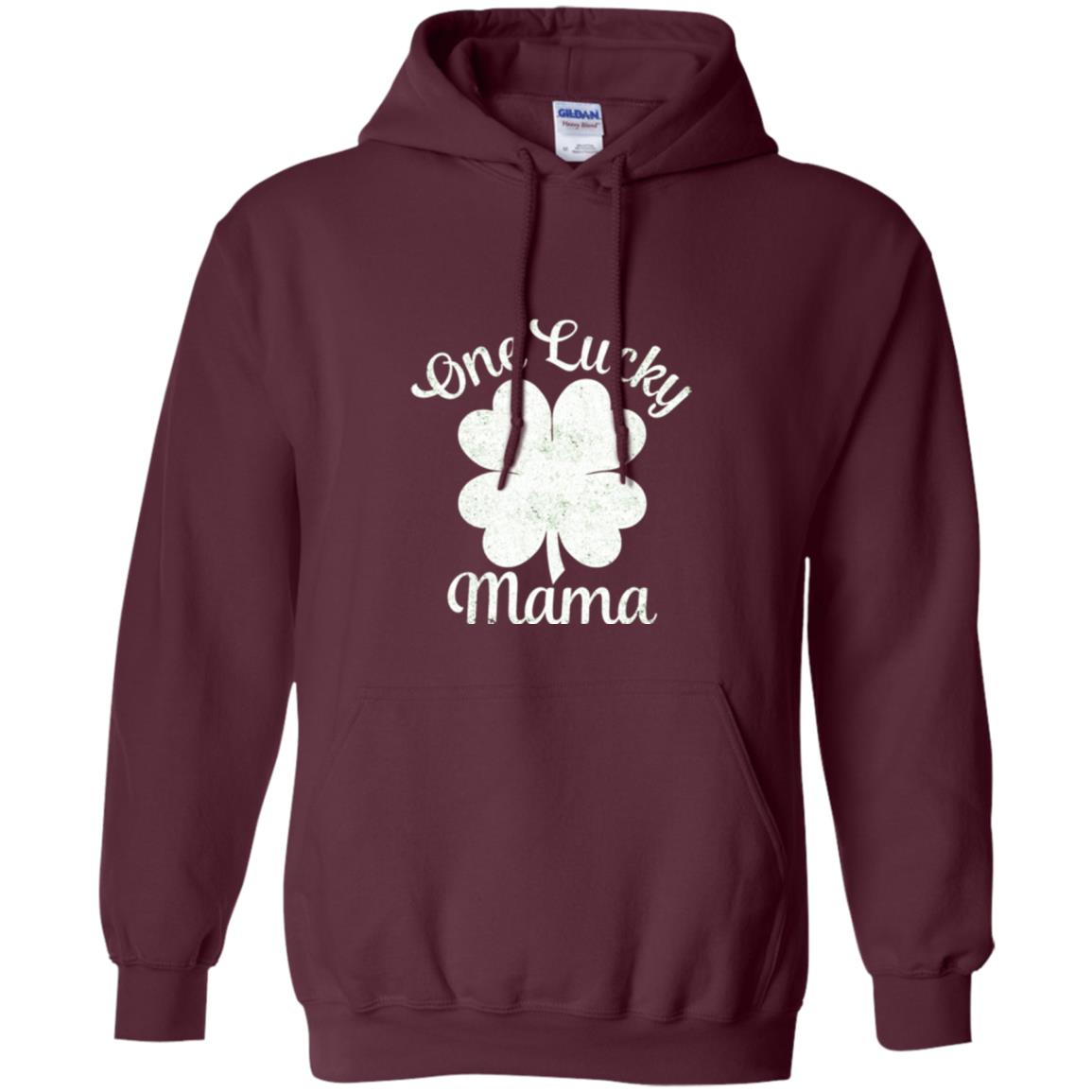 One Lucky Shamrock Mama St. Patrick's Day T-shirt Maroon
