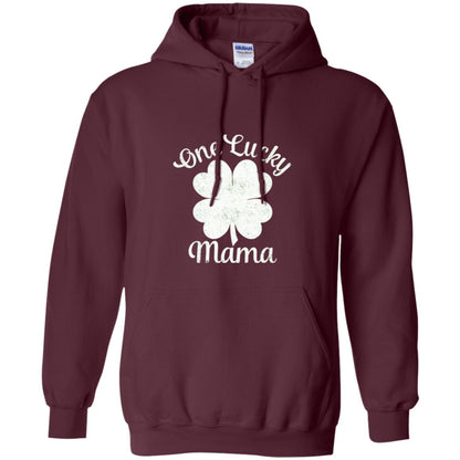 One Lucky Shamrock Mama St. Patrick's Day T-shirt Maroon