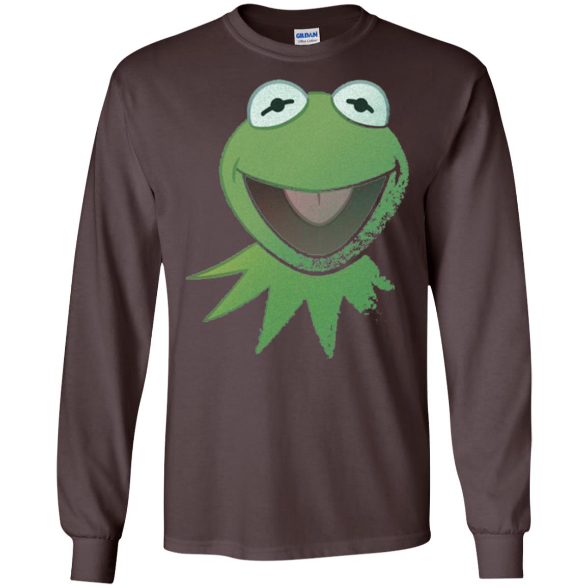 Muppets Kermit The Frog Face T-shirt Dark Chocolate