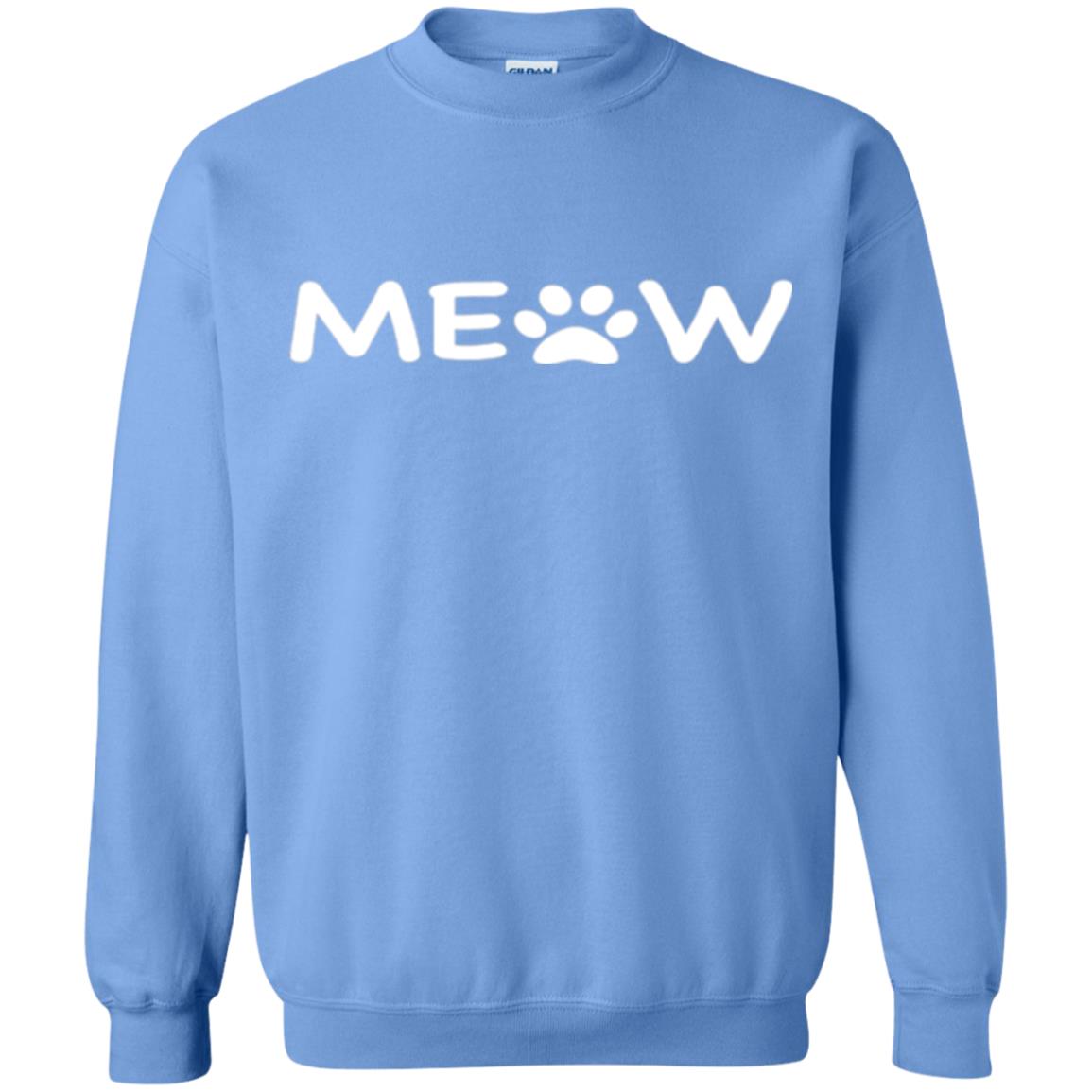 Cat Lovers T-shirt Meow Kitten Paw Carolina Blue