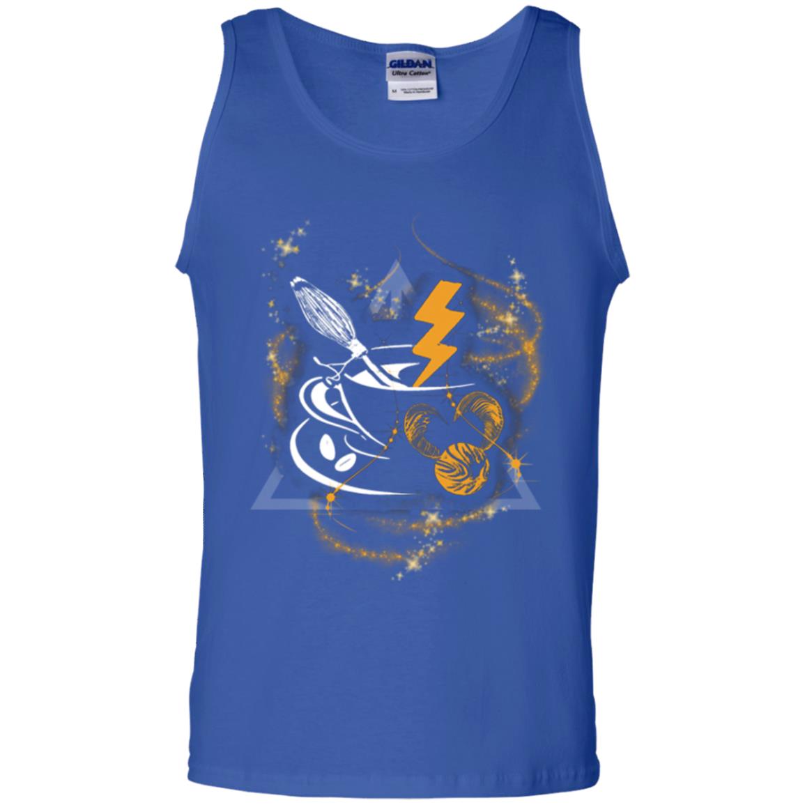 Harry Potter Coffee Movie Fan T-shirt Royal