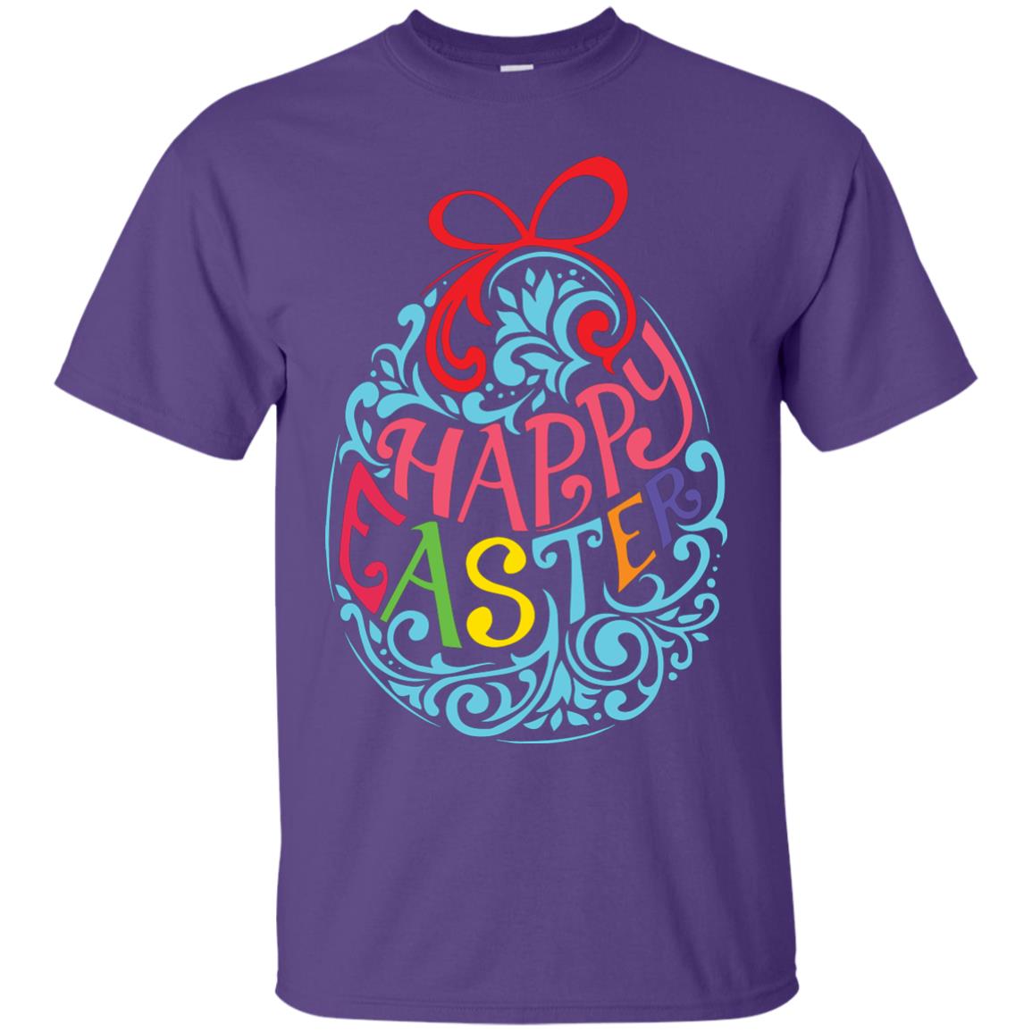 Happy Easter Day T-shirt Purple