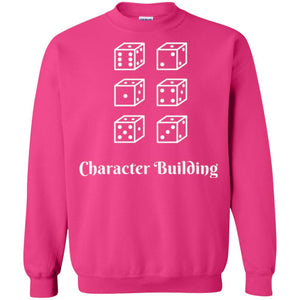 Gamer T-shirt Character Building Rolling Dice