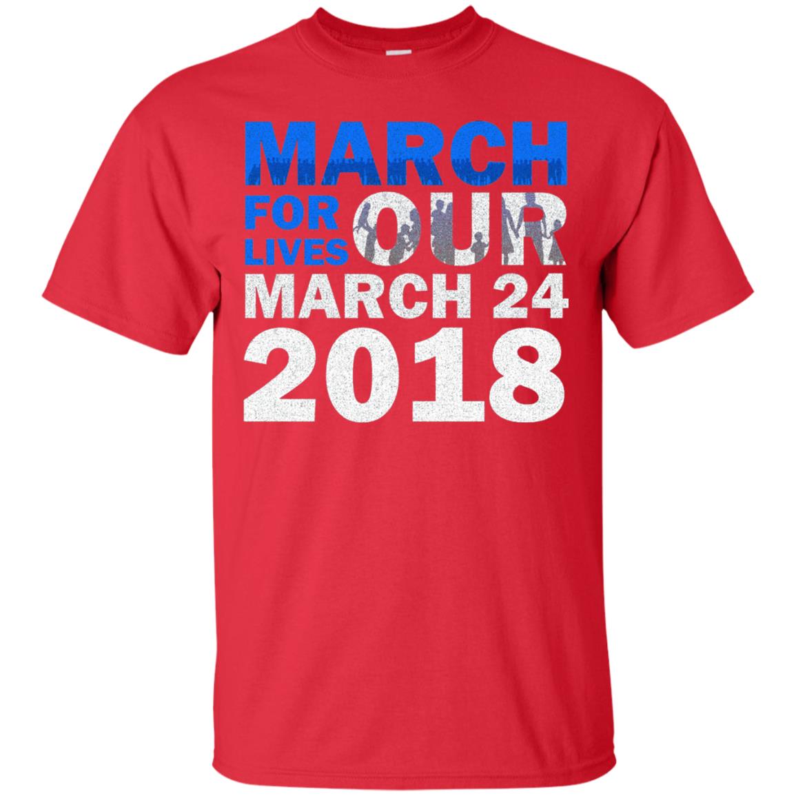 March For Lives March 24 2018 Gun Control T-shirt Red