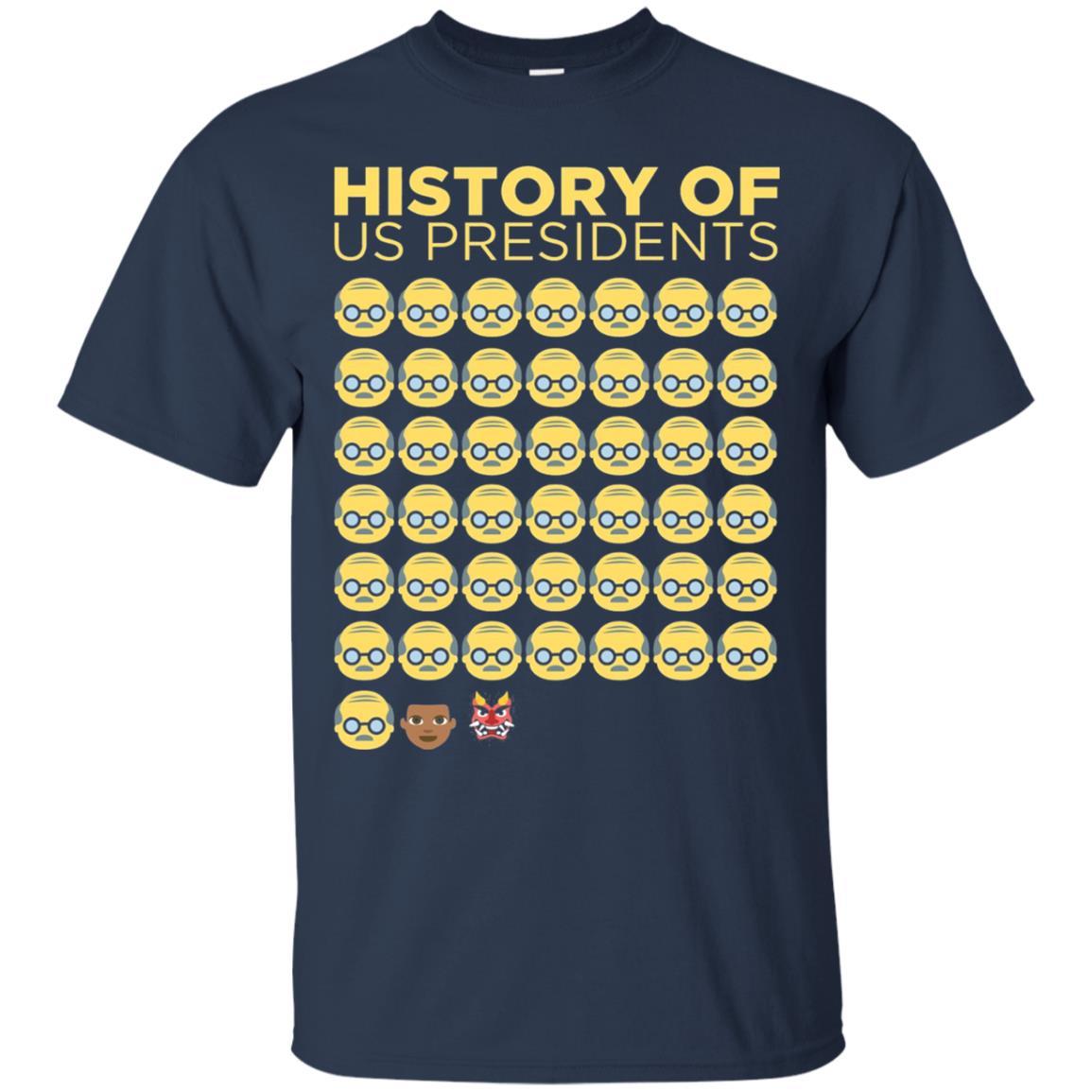 Anti Trump T-shirt History Of Us Presidents Navy
