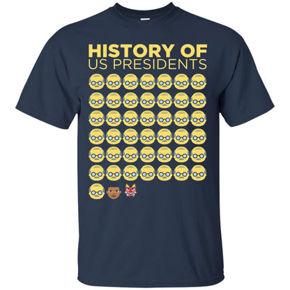 Anti Trump T-shirt History Of Us Presidents Navy