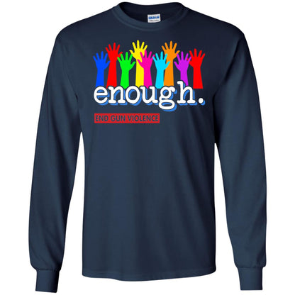 End Gun Violence Enough Gun Control T-shirt Navy