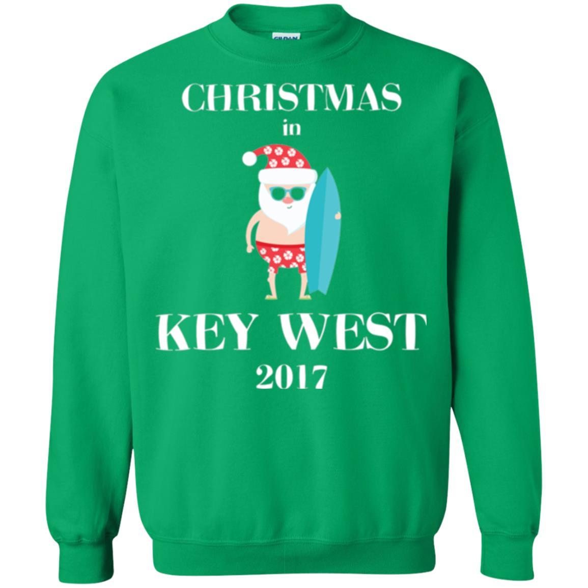 Family Vacation T-shirt Christmas In Key West 2017 Irish Green