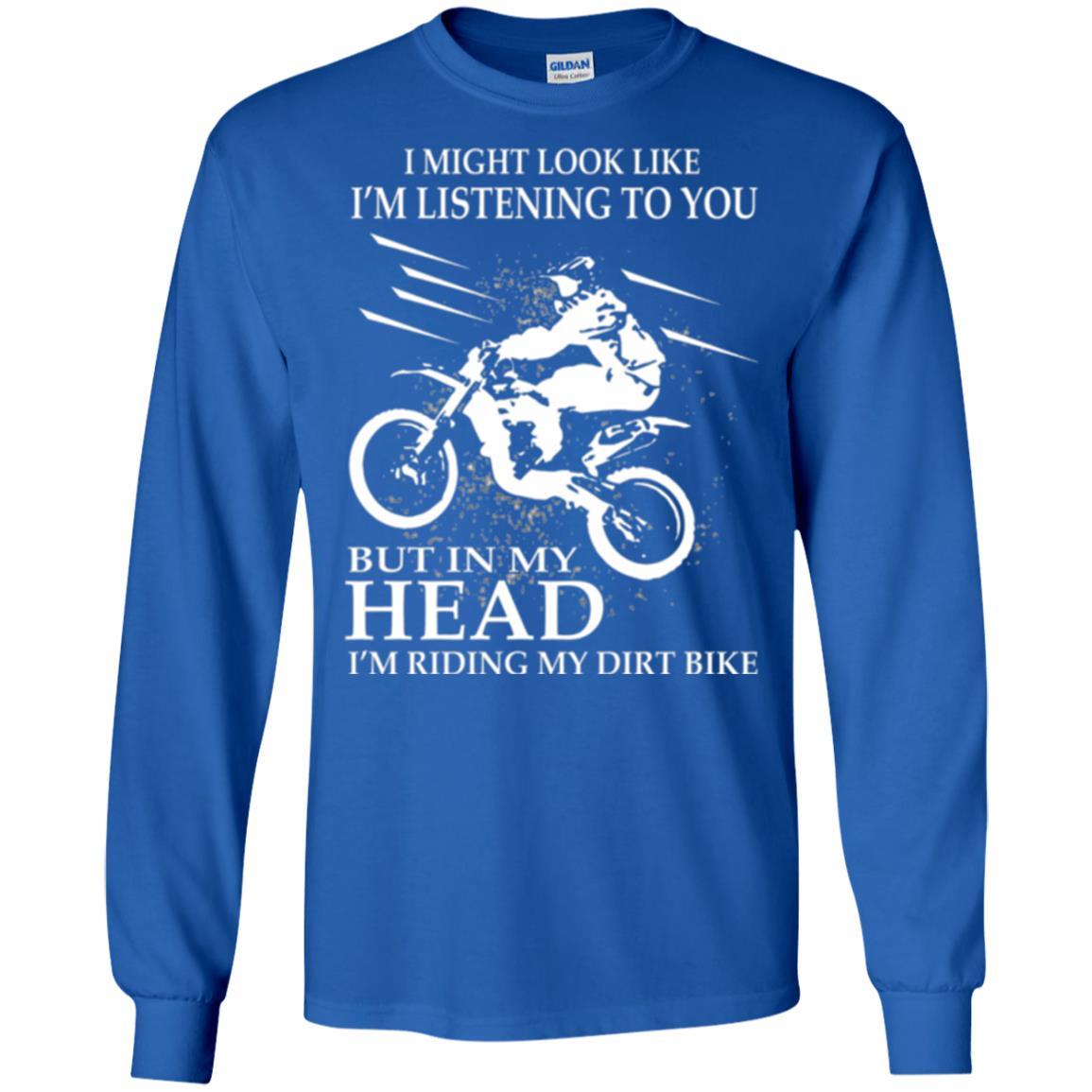 Motocross T-shirt I'm Riding My Dirt Bike Royal