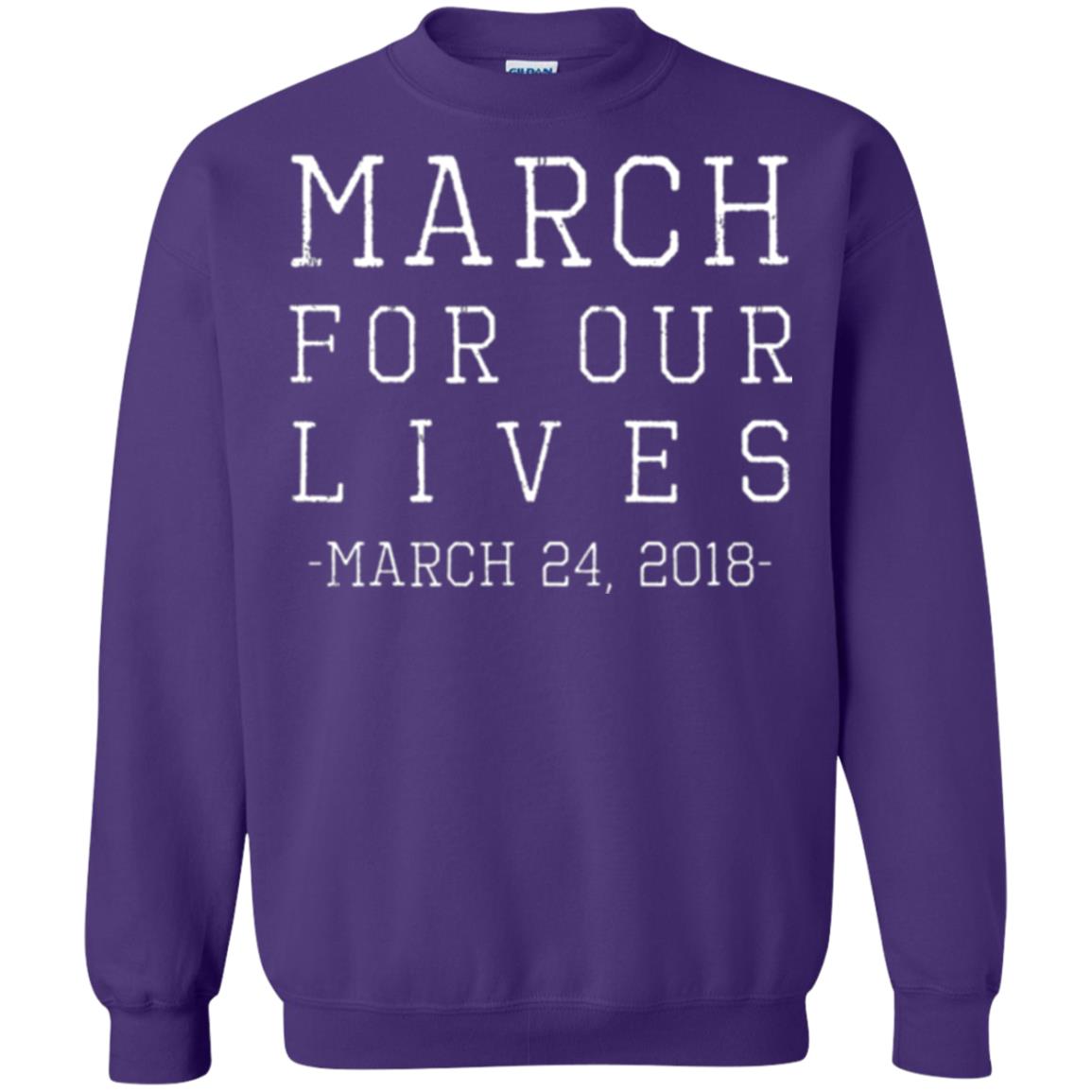 March For Our Lives March 24 2018 Anti Gun T-shirt Purple