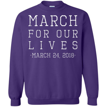 March For Our Lives March 24 2018 Anti Gun T-shirt Purple