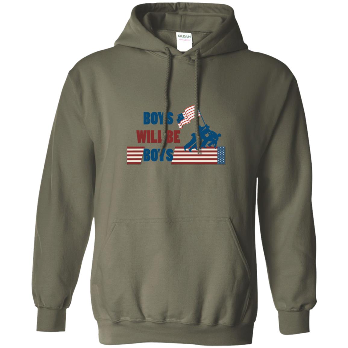 Boys Will Be Boys Military Shirt Military Green