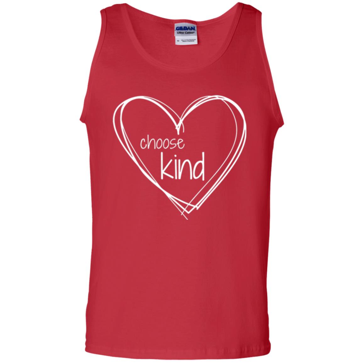 Anti-bullying T-shirt Choose Kind In White Heart Red